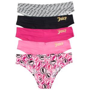 Juniors Juicy Couture 5pk. Logo Bikini Panties JC9213-5PKDM alternate view