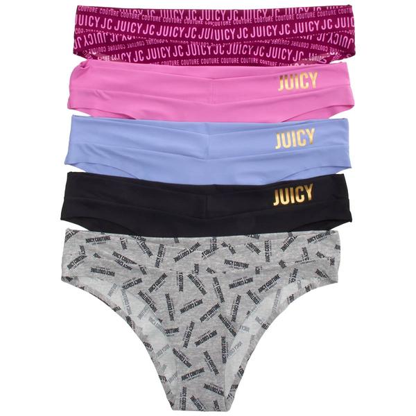 Juniors Juicy Couture 5pk. Laser Bikini Panties - JC9213-5PKDS