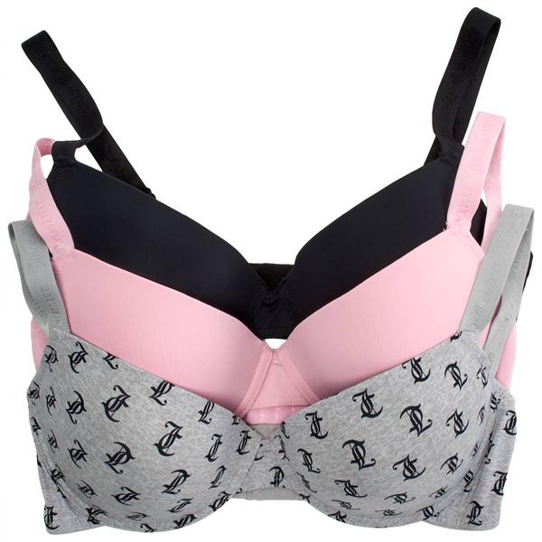 Juniors Plus Juicy Couture 3pk. Micro Underwire Bras JC2801-3PKCD