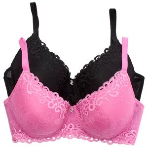 Juniors Plus Juicy Couture 2pk. Lace Push-Up Bras JC4162-2PKBM