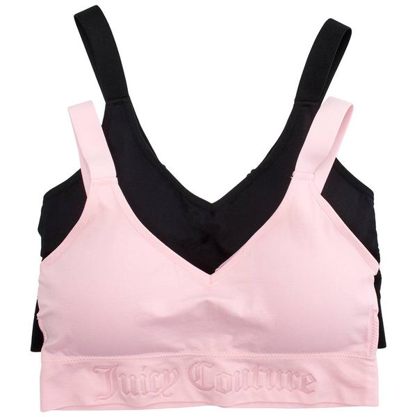 Juniors Plus Juicy Couture 2pk. Seamless Bralettes JC4307-2PKA alternate view