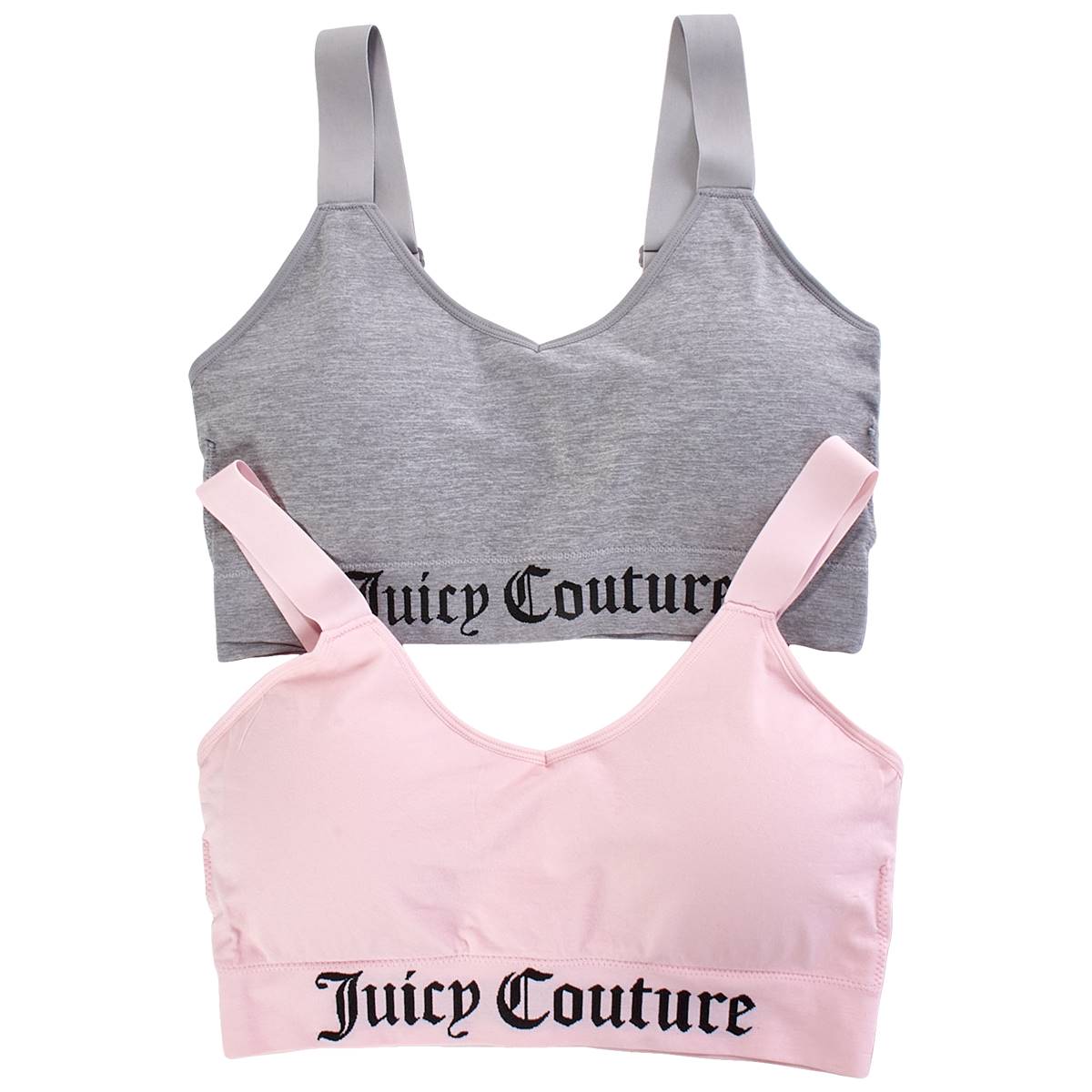 Juniors Plus Juicy Couture 2pk Wire-Free Sports Bras JC8067-2PKAM