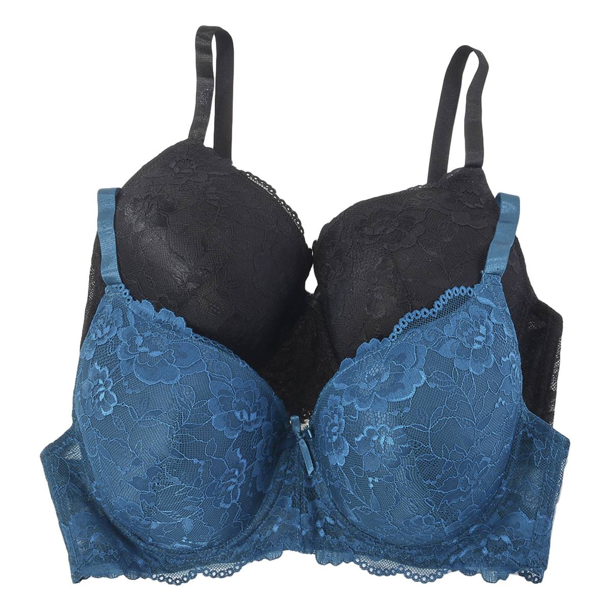 Plus Size B. Luxe 2pk. Solid Molded Push-Up Bras BX4707-2PKP