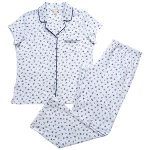 Womens Laura Ashley(R) Short Sleeve Small Bouquets Pajama Set alternate view
