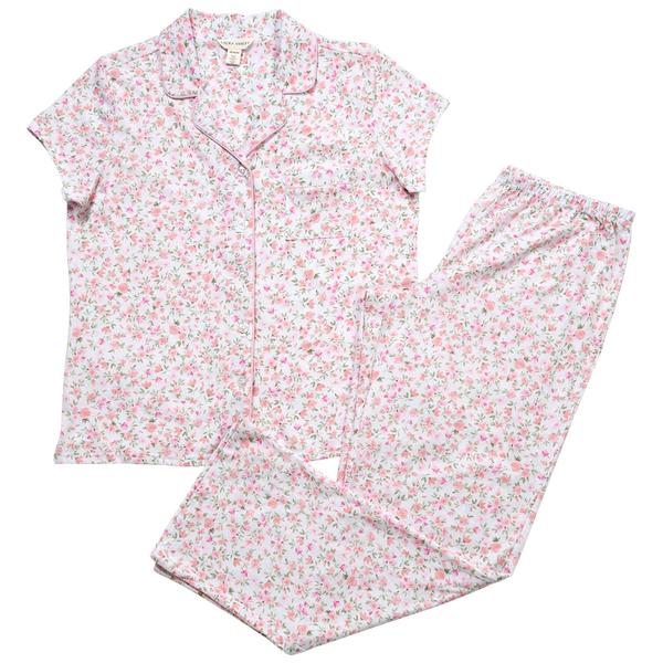 Womens Laura Ashley(R) Short Sleeve Blooming Meadow Pajama Set alternate view