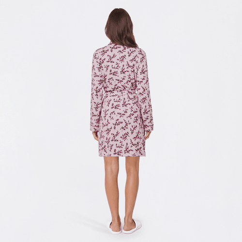Womens Laura Ashley(R) Long Sleeve Floral Shawl Collar Robe alternate view