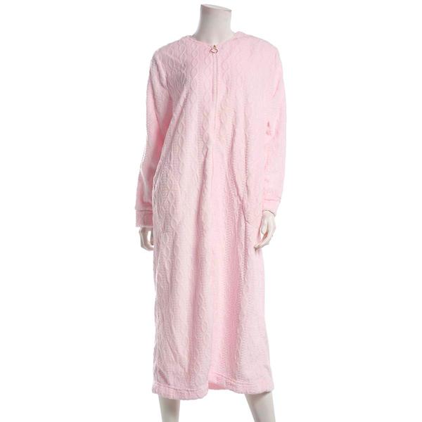 Womens Laura Ashley(R) Long Sleeve Luxe Plush Robe