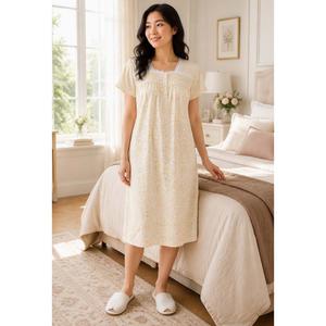 Womens Laura Ashley(R) Short Sleeve Ditsy Floral Nightgown