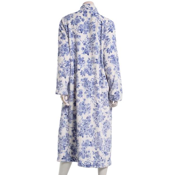 Womens Laura Ashley(R) Long Sleeve Robe with Inside Pockets alternate view