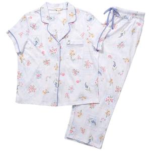 Womens Laura Ashley(R) Short Sleeve Floral Capri Pajama Set alternate view