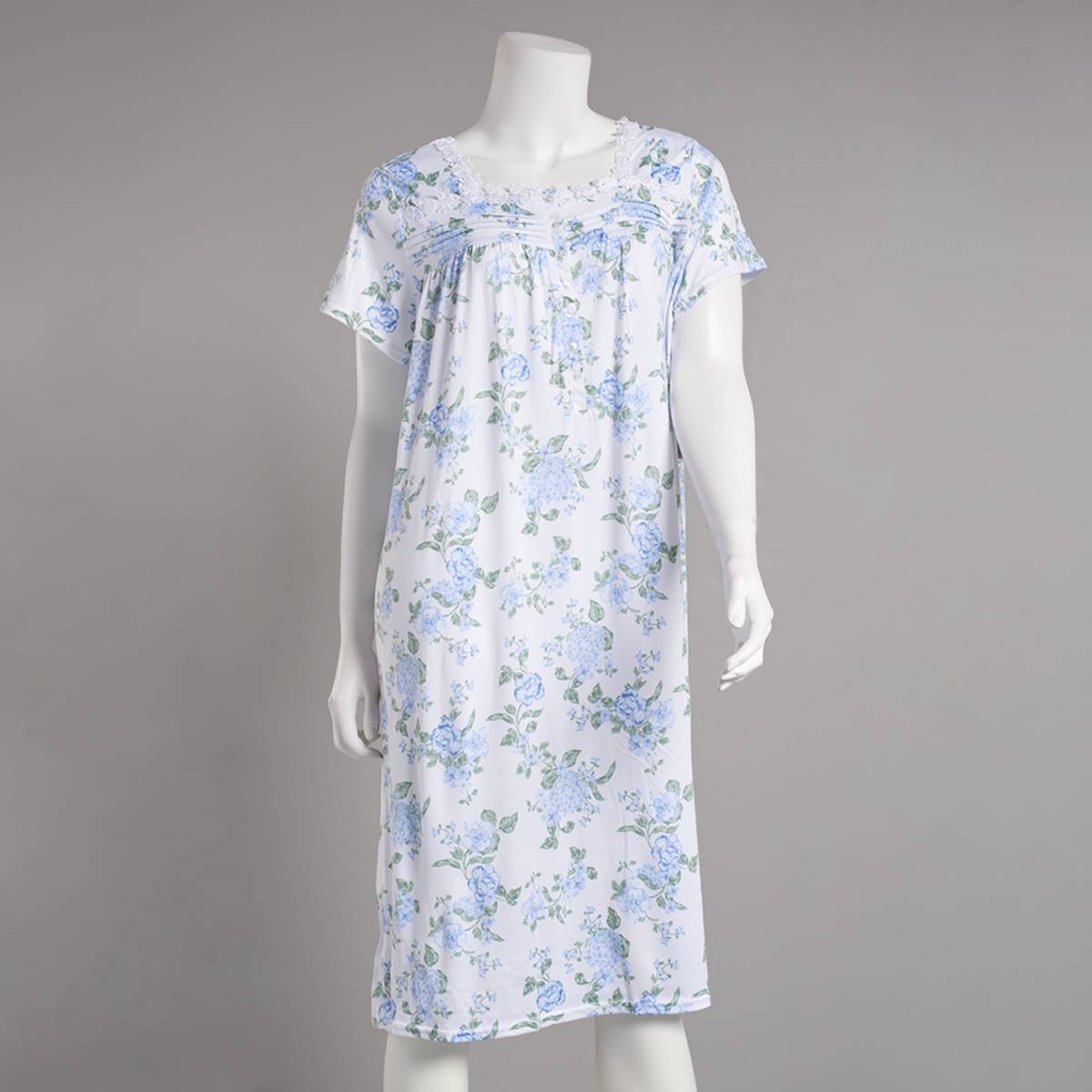 Womens Laura Ashley(R) English Garden Hydrangea Nightgown