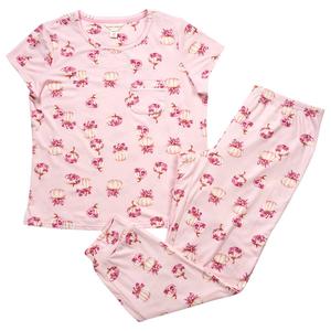 Womens Laura Ashley(R) Floral Pumpkins Joggers Pajama Set alternate view
