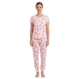 Womens Laura Ashley(R) Floral Pumpkins Joggers Pajama Set