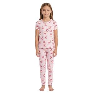 Girls (5-6x) Laura Ashley(R) Floral Pumpkins Joggers Pajama Set