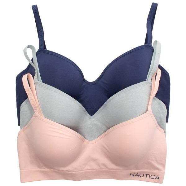 Womens Nautica 3pk. Seamless Hidden Underwire Bra - NT2581-3PKAD alternate view