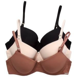 Womens Nautica 3pk. Micro Rib Underwire Bras NT6124-3PKAF alternate view