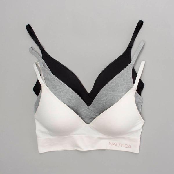 Womens Nautica 3pk. Seamless Wirefree Bra - NT6692-3PKP alternate view