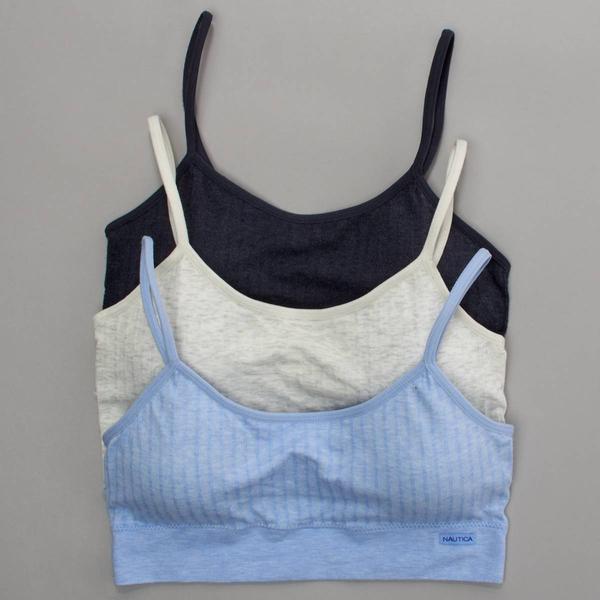 Womens Nautica 3Pk Bralettes - NT1013-3PKAC alternate view