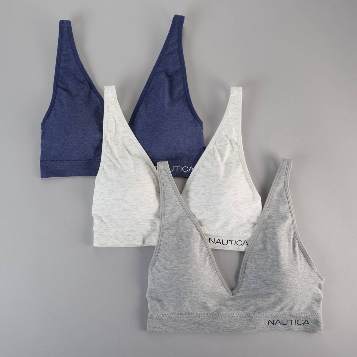 Womens Nautica 3pk. Seamless Comfort Bralettes NT2217-3PKP