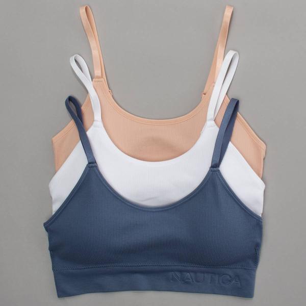Womens Nautica 3pk Bralettes - NT3475-3PKC alternate view