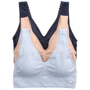 Womens Nautica 3pk. Seamless Bralettes W/ Lace Trim NT1583-3PKH