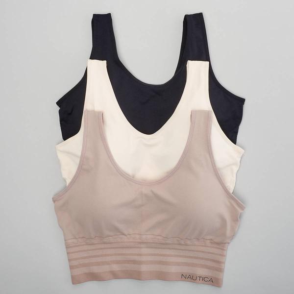 Plus Size Nautica 3pk. Comfort Longline Bras NT8487-3PKJ1