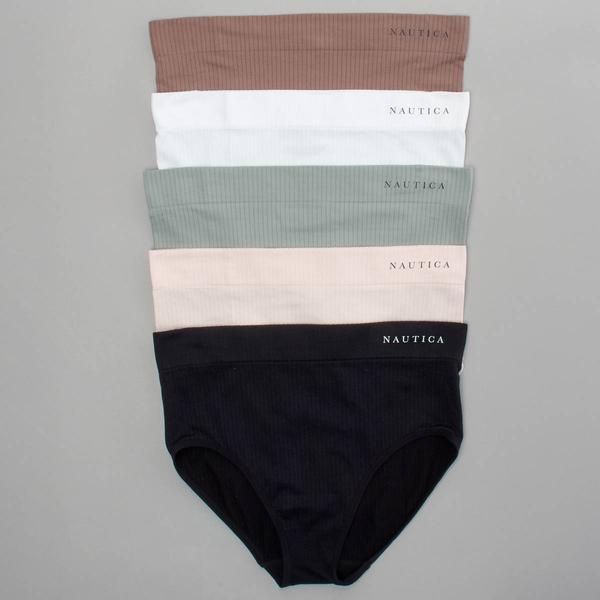 Womens Nautica 5pk. Seamless Brief Rib Panties - NT2321-5PKA