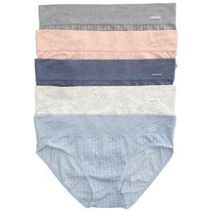 Womens Nautica 5pk Ribbed Seamless Hipster Panties - NT7405-5PKAL