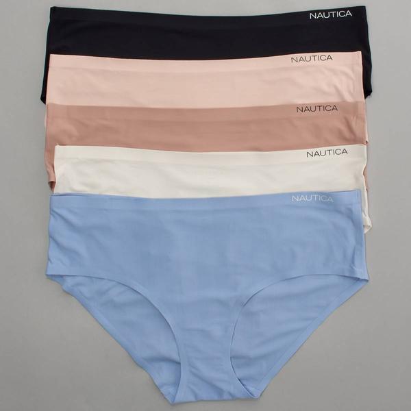 Womens Nautica 5pk Nylon Microfiber Hipster Panties- NT7706-5PKD alternate view