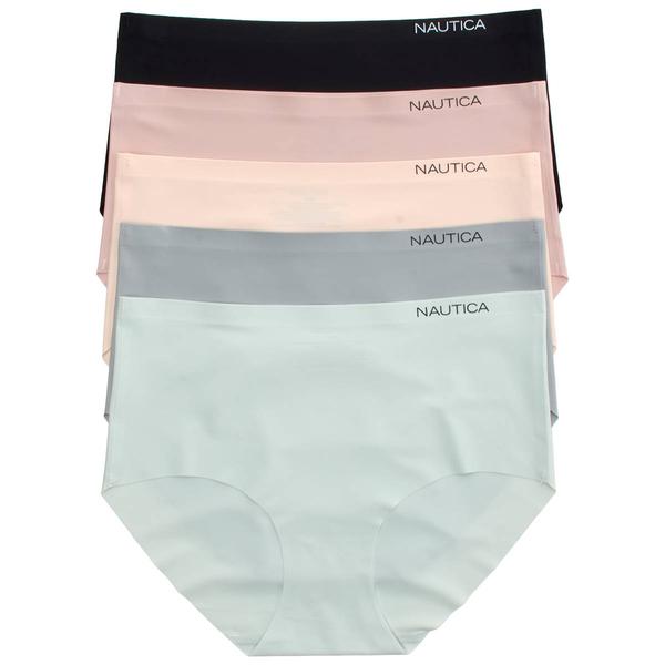 Womens Nautica 5pk. Raw Cut Leg Laser Panties - NT8710-5PKD alternate view