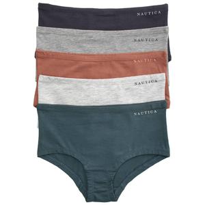 Womens Nautica 5pk. Cotton Solid Brief Panties - NT8798-5PKE alternate view