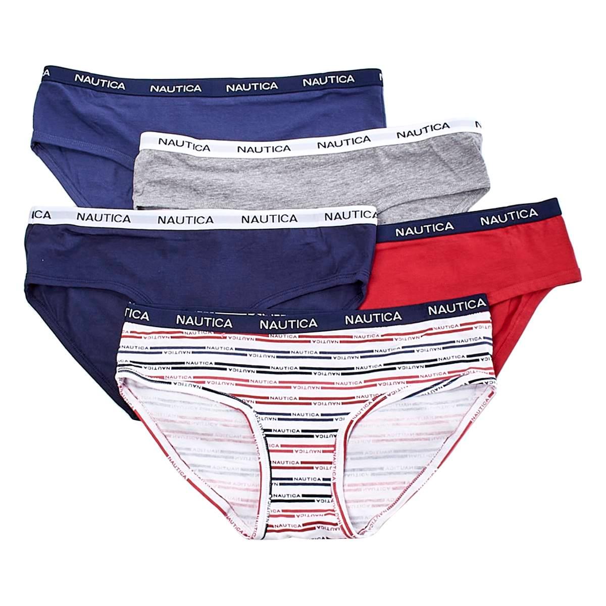 パンツ neith. Herringbone Lingerie Half Pants Nautica Womens Nautica 5pk. Cotton Spandex Hipster Panties NT9915