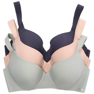 Plus Size Nautica 3pk Rib Scuba Molded Bra NT1553-3PKU alternate view