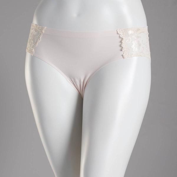 Womens Laura Ashley(R) Lace Side Laser Hipster Panties LS3284S
