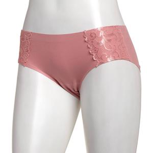Womens Laura Ashley(R) Solid Lace Brief Panties - LS4733AE