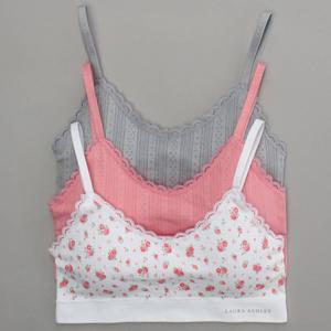 Womens Laura Ashley(R) 3pk Seamless Bralettes - LS1628-3PKAD