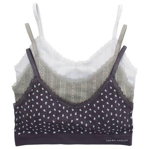 Womens Laura Ashley 3pk. Pointelle Bra - LS1628-3PKAQ