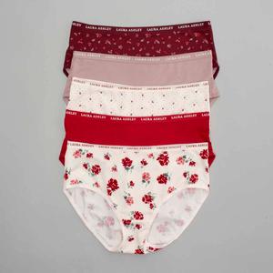 Womens Laura Ashley(R) 5pk Micro Brief Panties - LS3208-5PKBC alternate view