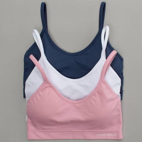Womens Laura Ashley(R) 3pk. Seamless Bralettes LS6802-3PKP alternate view