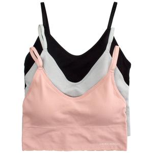 Womens Laura Ashley(R) 3pk. Seamless Bralette Bras LS6812-3PKS alternate view