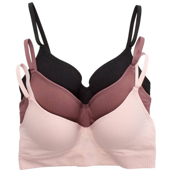 Womens Laura Ashley 3pk. Texture Underwire Bra - LS6960-3PKD alternate view