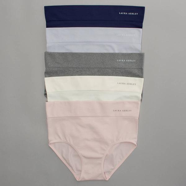 Womens Laura Ashley(R) 5pk. Seamless Briefs Panties LS5116-5PKM alternate view