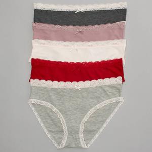 Womens Laura Ashley(R) 5pk Ribbed Bikini Panties - LS5501-5PKJ