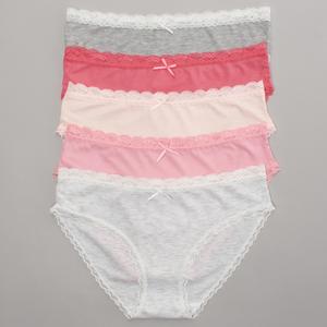 Womens Laura Ashley(R) 5pk. Ribbed Bikini Panties - LS5501-5PKM alternate view