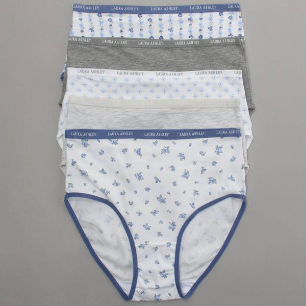 Womens Laura Ashley(R) 5pk Brief Panties- LS9221-5PKPY