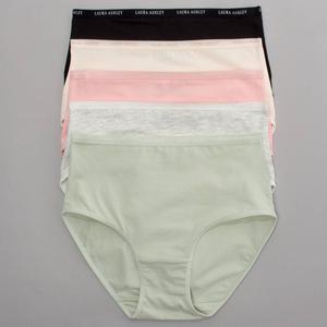 Womens Laura Ashley(R) 5pk. Solid Briefs Panties LS9221-5PKQD alternate view
