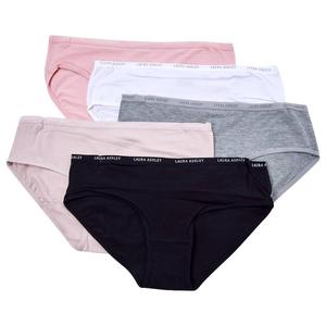 Womens Laura Ashley(R) 5pk. Cotton Bikini Panties LS9540-5PKHV