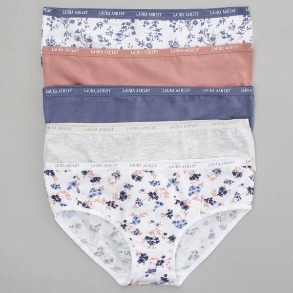 Womens Laura Ashley(R) 5pk. Bikini Panties