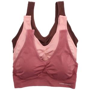 Plus Size Laura Ashley(R) 3pk. Removable Pads Bras - LS2441-3PKJ