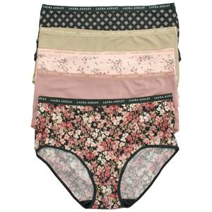Plus Size Laura Ashley(R) 5pk. Brief Panties - LS5786-5PKAF